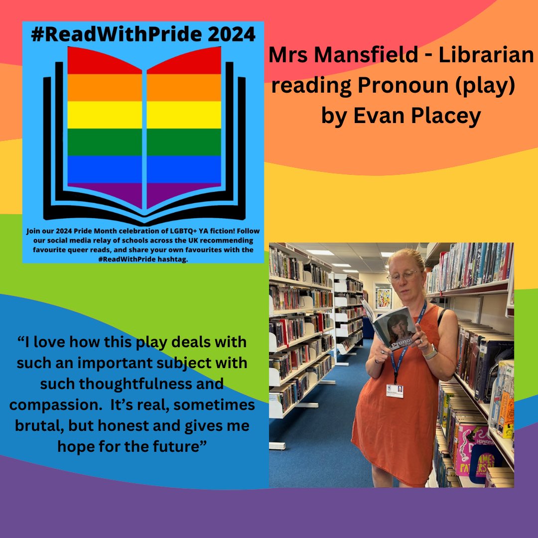 EdgbarrowLib's tweet photo. This play is amazing!  Such a poignant, important look at finding a way to live your authentic self as a teenager. And an amazing monologue about tolerance near the end!  #ReadWithPride @EvanPlacey https://t.co/zKhJyR5ezR