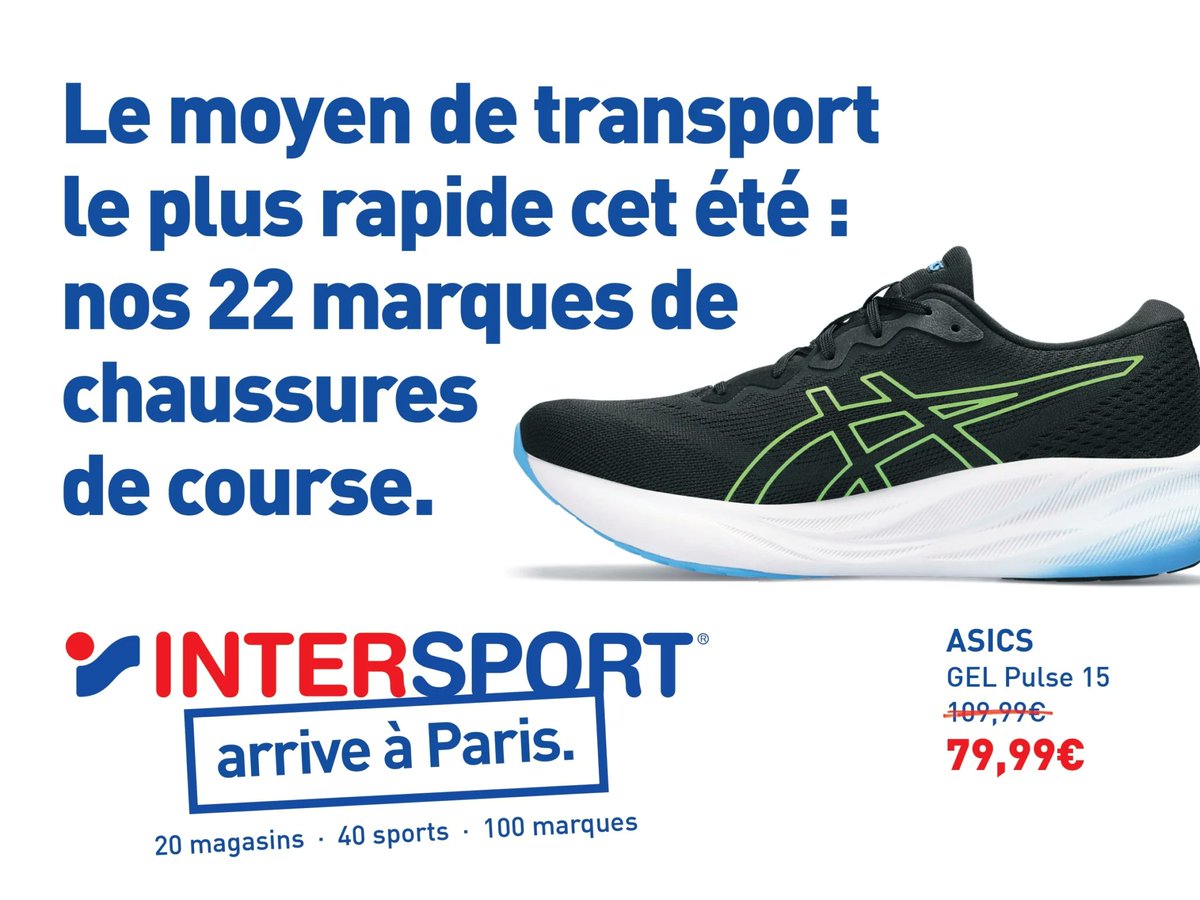 laReclame's tweet photo. 🚲 @Intersport_FR a une solution pour les Parisiens qui subiront les JO🏃‍♀️
Agence : Marystone https://t.co/QuvZ2zSGDt