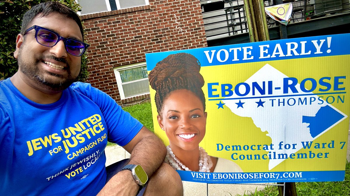 KTravisBallie's tweet photo. Let me say this too. @Eboni_RoseT’s vision for #Ward7 resonated the most for me of all the candidates. I am grateful for every minute I had to campaign for her. #DCision24 #ERT4Ward7 https://t.co/uqp1IL7RMb