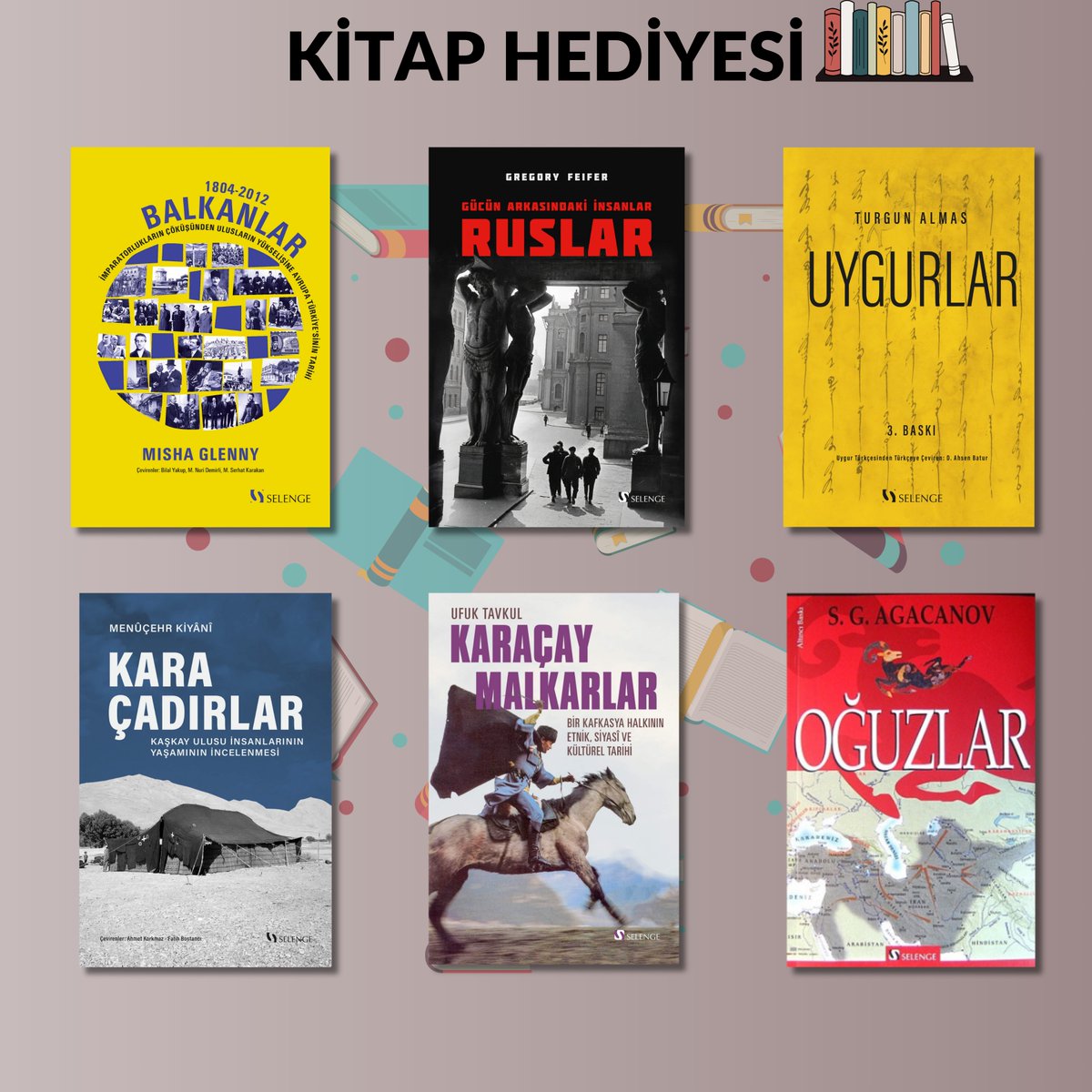 Tarihin Penceresinden (@_tarihpenceresi) on Twitter photo 📚Hediye Kitap!
Bu tweeti rt'leyip hesabımı ve <a href="/selengeyayinevi/">Selenge Yayınları</a>'ni takip eden bir kişiye, görseldeki kitaplardan biri hediye. Son tarih 12.06.2024. Bol şanslar! 📚Hediye Kitap!
Bu tweeti rt'leyip hesabımı ve <a href="/selengeyayinevi/">Selenge Yayınları</a>'ni takip eden bir kişiye, görseldeki kitaplardan biri hediye. Son tarih 12.06.2024. Bol şanslar!
