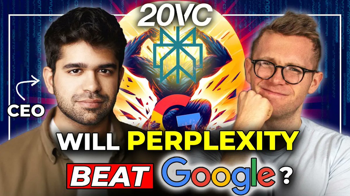 HarryStebbings's tweet photo. Just last week @garrytan said @perplexity_ai was “better than Google for well sited answers” 🔥

Perplexity is one of the fastest growing AI startups in the world.

💰 Rumoured new round at $2BN valuation

🚀 Reported $20M ARR in > 2 years

🐐 @nvidia CEO Jensen Huang as a regular user

My key lessons from their CEO @AravSrinivas 👇