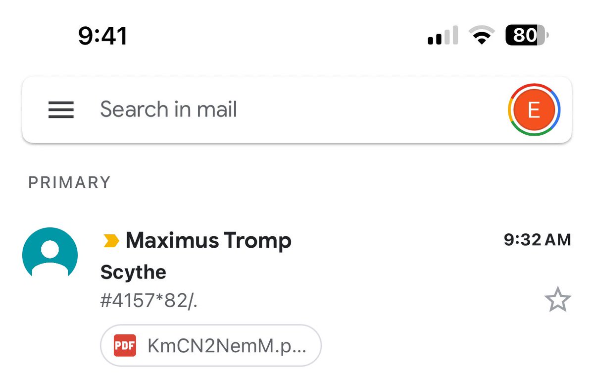 One of the most promising looking emails I’ve seen in years