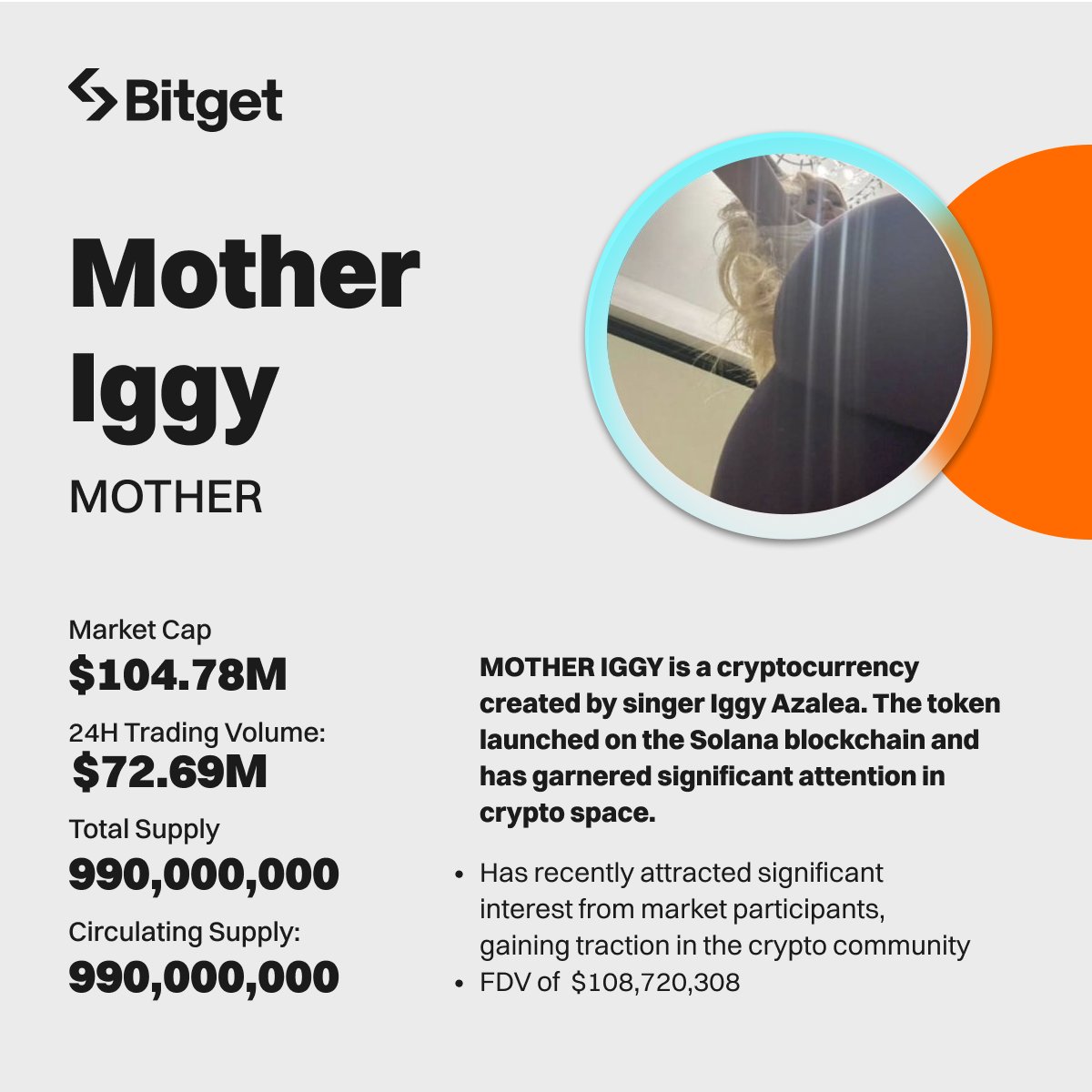 MOTHER trading is now LIVE on #BitgetSpot. @IGGYAZALEA 🚀 Trade now:  https://t.co/cDnXx1dsfh Find out more about $MOTHER ⤵️