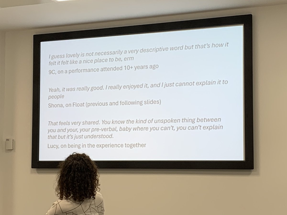 LynneJ0nes's tweet photo. Engaging @BERA_ECRNetwork presentation from Charlotte Allan @StrathEDU #StrathPhD: Effing the ineffable: navigating my position as an artist within educational research https://t.co/TzzmKEKWla