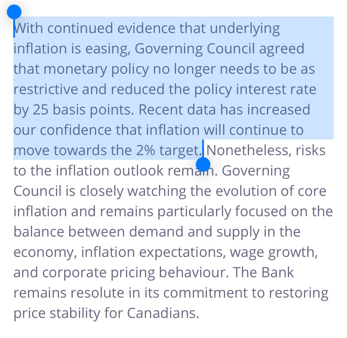 baystreetamber's tweet photo. Why the Bank Of Canada lowered rates today: https://t.co/kqST77z3xO