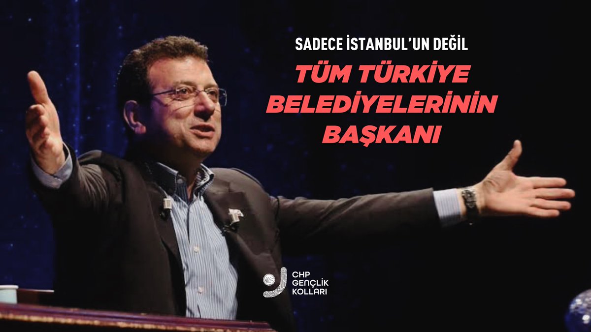 chpgenclik_gm's tweet photo. Türkiye Belediyeler Birliği Başkanı seçilen İBB Başkanımız @Ekrem_Imamoglu’nu tebrik ederiz.

Halkçı belediyecilik tüm Türkiye’yi sarmaya devam ediyor. https://t.co/s0e7czllKT