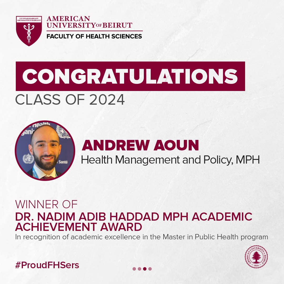 FHS_AUB's tweet photo. Congratulations! #FHS #graduate awardees!💐

These awards were granted for academic excellence and commitment to the community.

Know more 👉https://t.co/RXoj4IWGbs
Watch here👉https://t.co/aH9ER99S6k

#ProudFHSers #FHSAwards #AUB #FHSers #HealthProfessions #publichealth https://t.co/uz8QHVQTLS