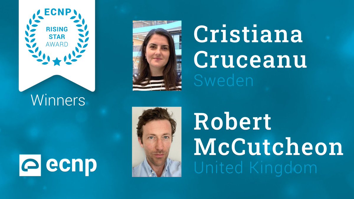 ECNP (@ecnptweets) on Twitter photo Congratulations to <a href="/DrCriCru/">Cristiana Cruceanu</a> and Robert McCutcheon as the winners of the 2024 ECNP Rising Star Award. 🏆 The award celebrates Early Career Scientists whose research has the potential to advance the science of the brain. Read more: ecnp.eu/rising-star-aw… #ECNP #neuroscience Congratulations to <a href="/DrCriCru/">Cristiana Cruceanu</a> and Robert McCutcheon as the winners of the 2024 ECNP Rising Star Award. 🏆 The award celebrates Early Career Scientists whose research has the potential to advance the science of the brain. Read more: ecnp.eu/rising-star-aw… #ECNP #neuroscience