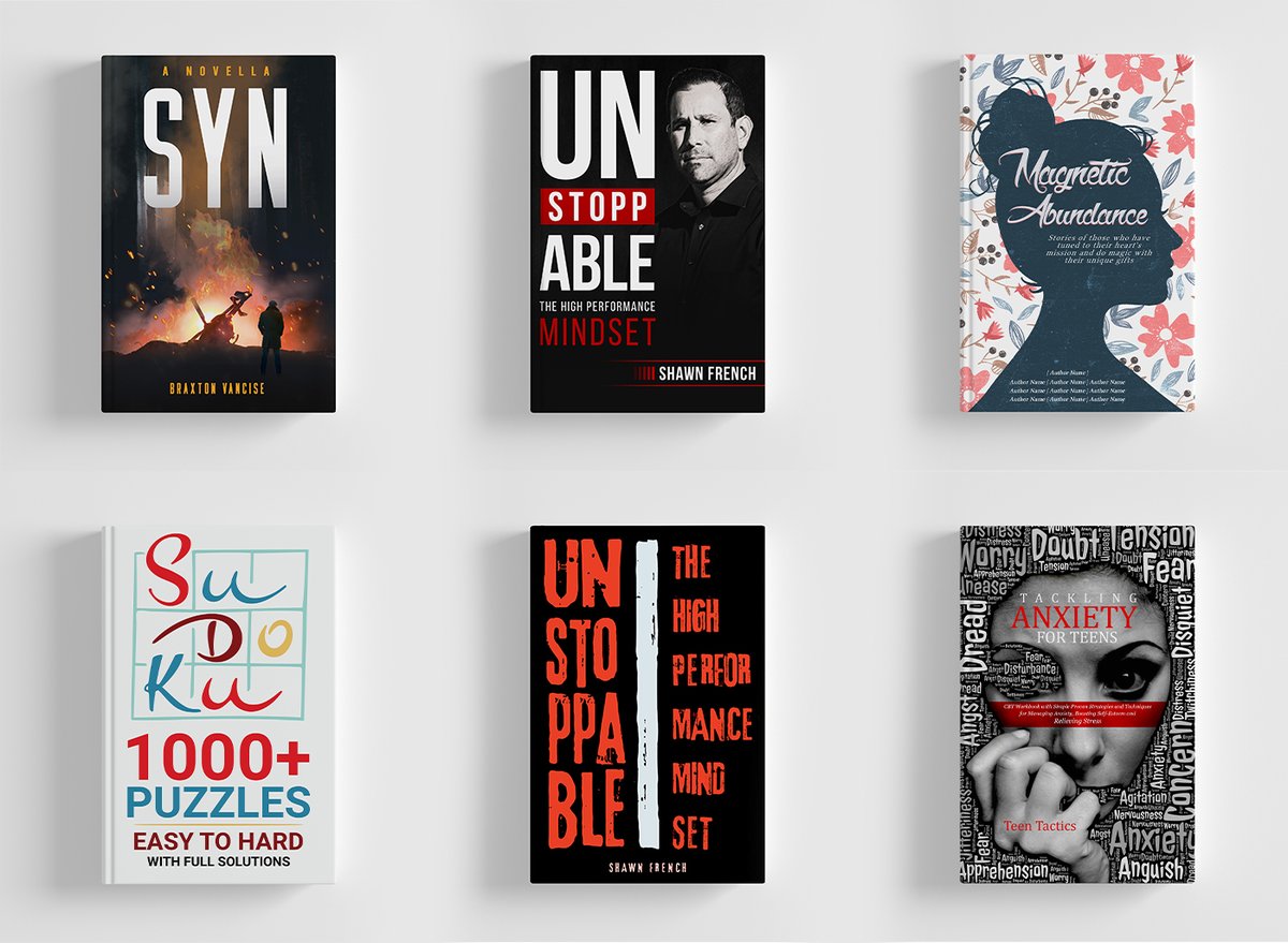 D_CloudDigital's tweet photo. These book cover designs were created for different clients. Every design was created depending on individual client needs and requirements.

Full Project: https://t.co/3SszMeHC1x

#bookcover #sudoku #anxiety #puzzle #game #ebook #audiobook #printbook #kdpbook #bookbundle https://t.co/gRd8z3meqB