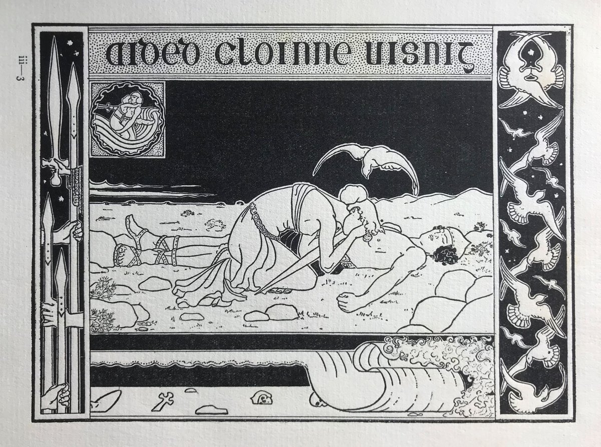 NeuKelte's tweet photo. #Celtic #WyrdWednesday: #Conchobar lured #Deirdre and Noísiu back to #Ireland by vowing that he had lost interest in his bride. Noísiu, homesick, agreed to return. Despite premonitions of doom, Deirdre reluctantly agreed. Under an ominous blood-red cloud she sailed for
1/2 https://t.co/aHaCffalQS