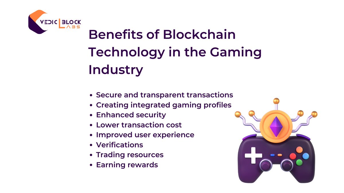 VedicBlock's tweet photo. Discover why blockchain is revolutionizing gaming! It’s not just about security and transparency; it transforms your entire experience! 

At Vedic Block Labs, we bring these innovations to life. We guide you through this exciting new landscape.

#blockchaintechnology #VedicBlock https://t.co/XhlNFEZZQs
