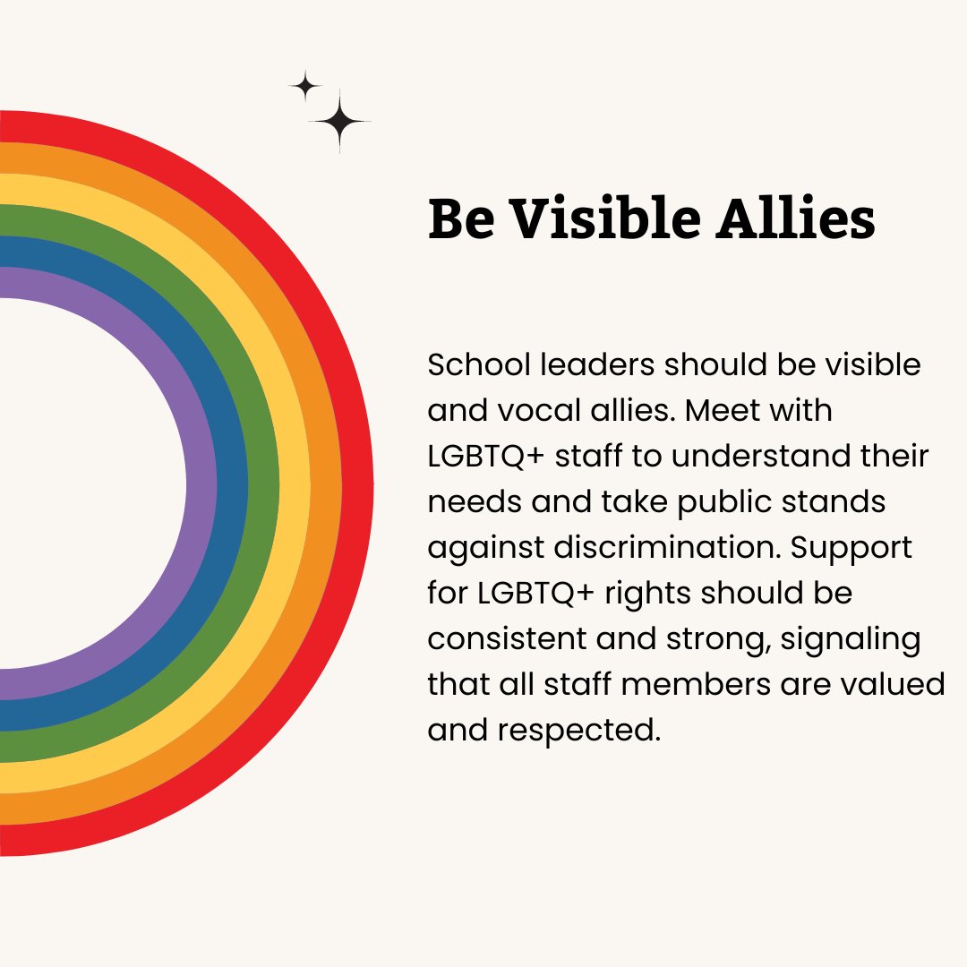 🏳️‍🌈 🏳️‍🌈 🏳️‍🌈 Happy Pride! 🏳️‍🌈 🏳️‍🌈 🏳️‍🌈

Creating safe and welcoming environments for queer students begins with doing the same for the teachers and staff members. Here are four concrete ways school leaders can support LGBTQ+ staff and celebrate Pride Month this June and all year round.