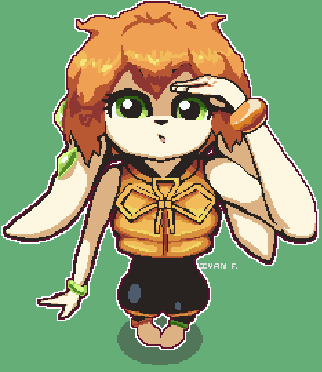 IvanFer03067014's tweet photo. Milla Fanart - Freedom Planet 🫡

A game that one day I will play 😤
#Galaxytrail #Freedomplanet #Pixelart #Colorful #Fanart https://t.co/q3eRfNNWAx