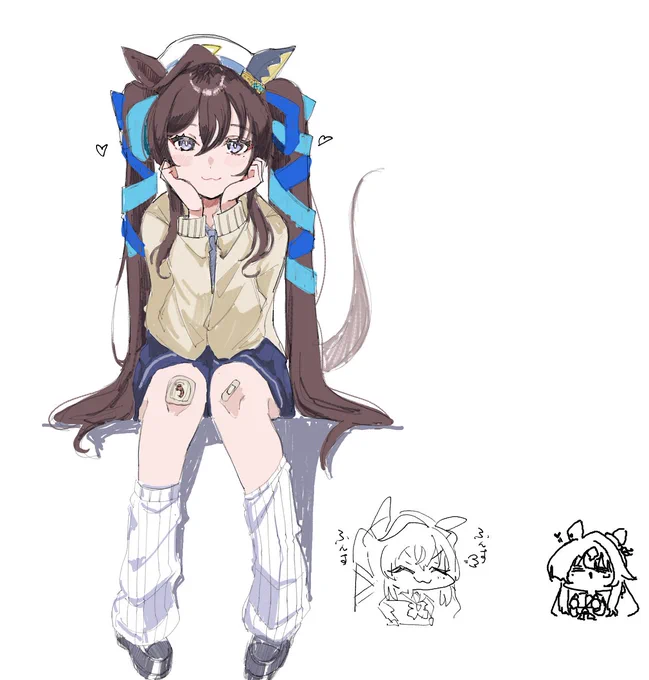 絵茶でヴィブロスだよぉ～#ウマ娘 