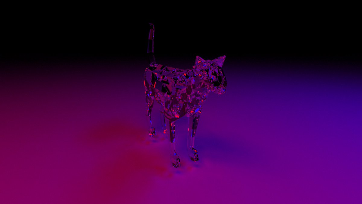 SadcatBMS's tweet photo. Been working on a path tracer using openGL, check out this fucked up cat!!! https://t.co/6k43DFkA1K