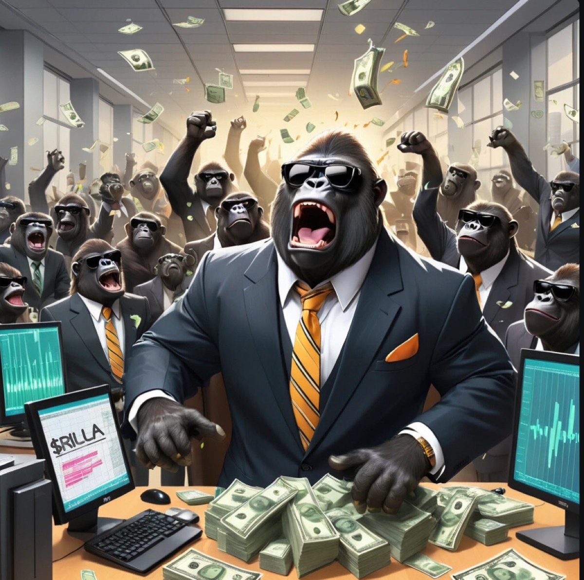 This could be you and your buddies by the end of the year....

Are you hoding $RILLA??

#Crofam #Cro #Cronos #Meme #Memecoin