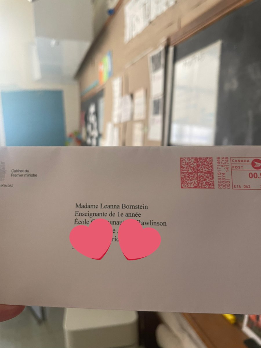 Students were SO excited arriving this morning to a response from the Prime Ministers office! They received our letters advocating for access to clean water on all reserves across Canada.