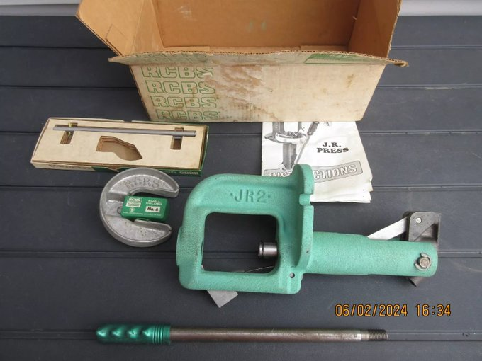 RusticTrove's tweet photo. RCBS JR2 Single Stage Rifle &amp; Handgun Reloader Primer Tube Shell Holder No. 6 https://t.co/TJtNBAJPGj… #eBay via
@eBay #Hunting #WildGame #OutdoorAdventure #HuntersLife #RifleLove #GunEnthusiast #Outdoors #HuntingTrip #WildernessCulture #StayWild #dad #gifts #ebay https://t.co/KKP800fr9S