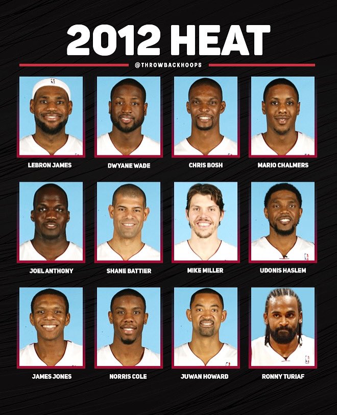 2012 miami heat championship roster