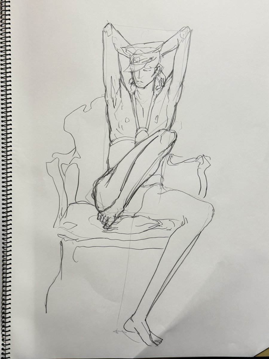 今日はクロッキー✍️
#絵楽塾 