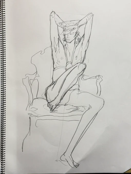 今日はクロッキー✍️
#絵楽塾 