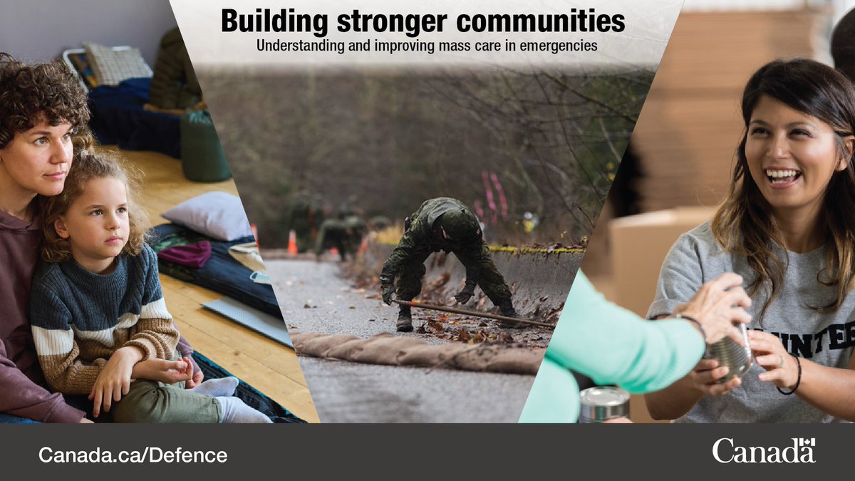 DRDC_RDDC's tweet photo. The Canadian Safety and Security Program is funding applications to examine “mass care,” a collaborative emergency response that meets the complex needs of people beyond humanitarian services.
https://t.co/aSAR71h93c
#SecurityScience https://t.co/3sVTT7HEjJ