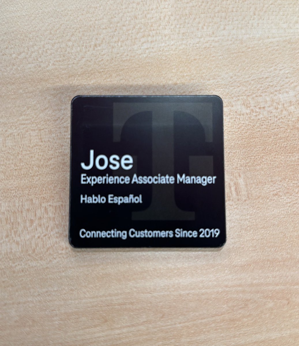 New name tag came in🔥Less than a month away from Experience can’t wait🤘🏻