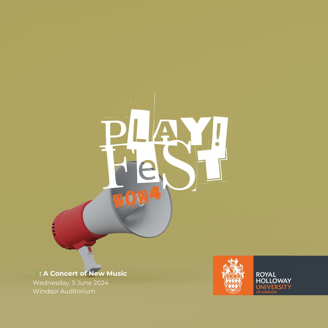 RHULMusic's tweet photo. Happy #HumpDay, where at @RoyalHolloway we have even more FREE events for you as part of #PLAYFestival: A brand-new musical to our popular Midweek with
@RoyalHollChoir, a day with a superstar Film Director to contemporary music by our students.   

👉https://t.co/kvKOtoOvuj https://t.co/GmoJ6DBIUy