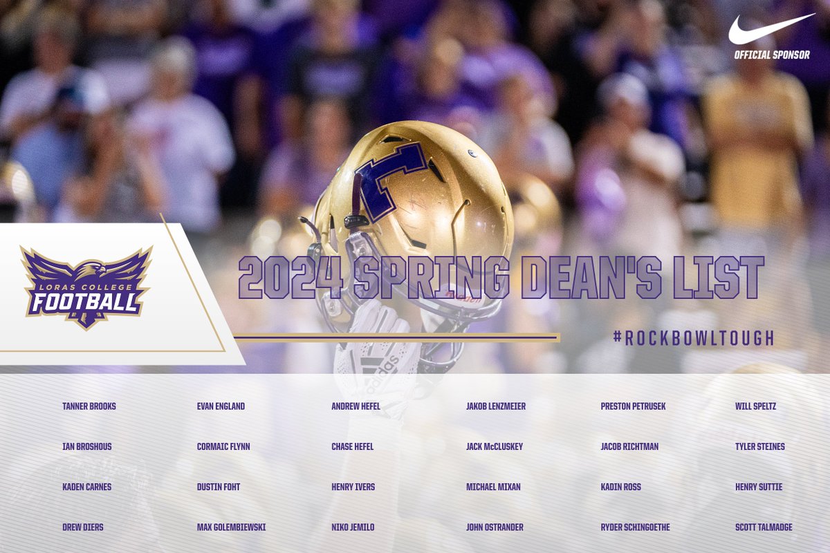 Congrats to 2⃣4⃣ Duhawk Football players achieving the 2024 Spring Dean's List! Another outstanding achievement for these young men! 

#RockBowlTough | #FlyWithUs