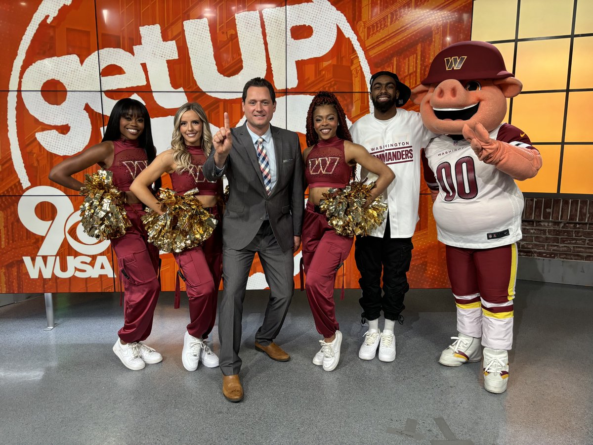 CBSAtlantaWxMan's tweet image. Star-struck that #MajorTuddy and the @Commanders #CommandForce stopped in this morning to celebrate the new partnership with @WUSA9! Go Commanders!