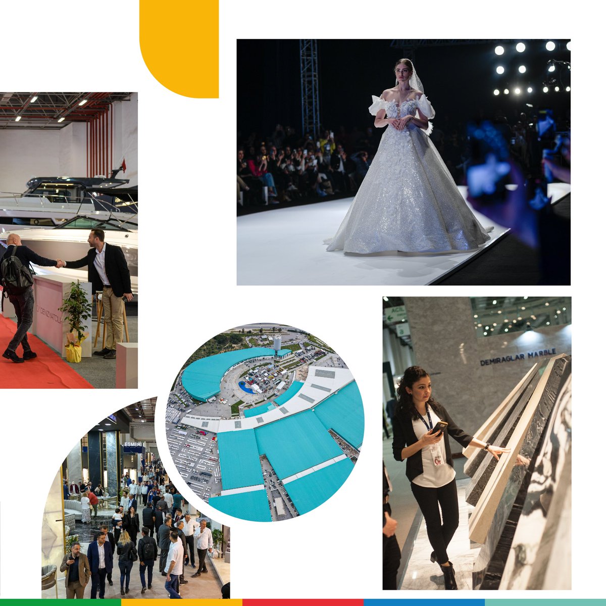 Ülkemizin fuarlar kenti olarak geçmişten bugüne dünyadaki yenilikleri Türkiye ile buluşturmaya devam ediyoruz.

Fuarlar aracılığıyla iş dünyasını bir araya getirip yenilikçi fikirleri paylaşarak, ticari bağlantılar kurarak ve iş birlikleri geliştirerek birlikte yol alıyor,