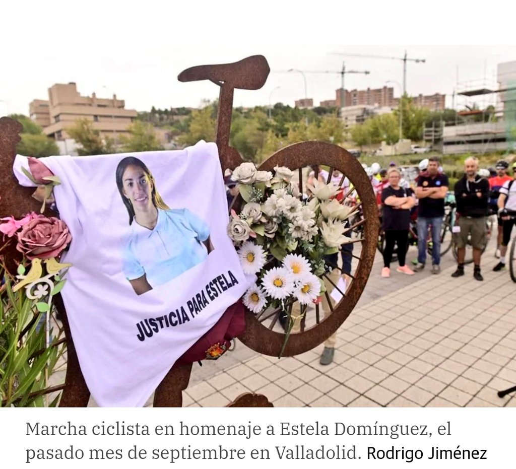 nachorosell's tweet photo. El conductor del camión que atropelló a #EstelaDomínguez NO se detuvo, ABANDONÓ el lugar y regresó 15 minutos más tarde en OTRO vehículo. Ya estaba muerta.

Ojalá el juicio de este viernes en #Salamanca haga #justicia. A muchos nos cuesta creer que esto acabe en una simple multa. https://t.co/hSodF1Eyd3