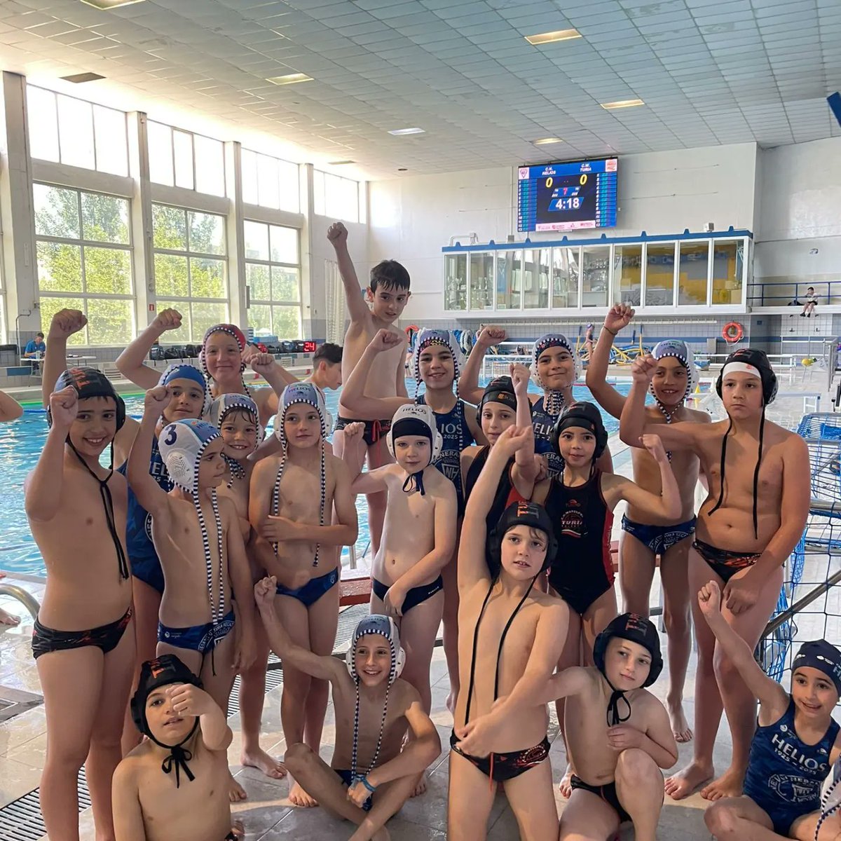 WTuria's tweet photo. Finde para nuestros benjamines y alevines, en Zaragoza, con los amigos de CN Helios. 

Momentos fantásticos de convivencia para echarse a la mochila de experiencias para los peques del Club.
 
Muchísimas gracias por la atención y las facilidades para entrenar y mejorar juntos. https://t.co/ieMuglkBg1