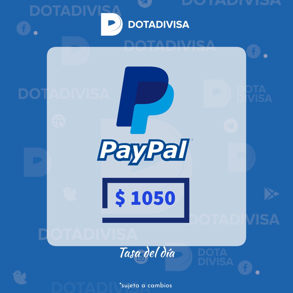 DotaDivisa's tweet photo. 🅿️Tasa PayPal en Argentina! 🇦🇷 Somos tu mejor elección y sabemos lo importante que es cada peso de tu trabajo.

🚀 Beneficios de elegirnos: 
✅ Rápido y confiable
✅ Tasa competitiva
✅ Experiencia excepcional
✅ Síguenos en IG: @dotadivisa para recibir actualizaciones y consejos https://t.co/5ol6Zs0xUM
