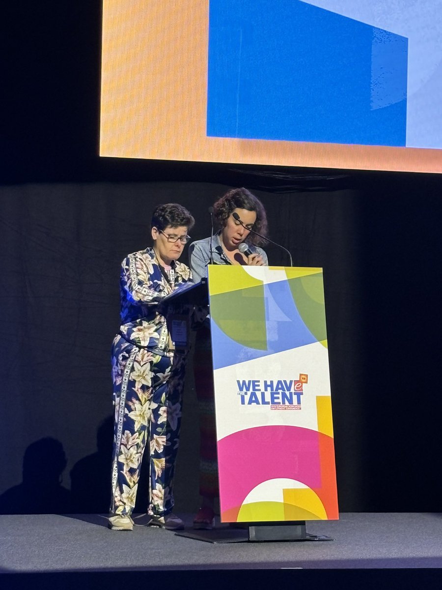 aurafundacio's tweet photo. Maria C. y Marta D. De Astrid 21 y de Down Vigo nos presentan las primeras conclusiones.

 #WeHaveTheTalent https://t.co/2IvTPnprk4