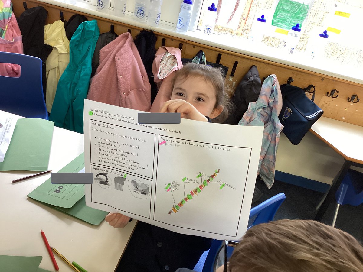 StJosephU's tweet photo. 1HW have been busy designing their own vegetable kebabs in DT. #SJUDT https://t.co/AtNbWepzxP
