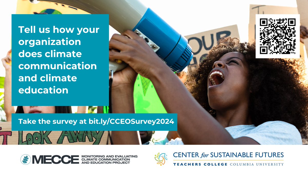 Sustainability & Education Policy Network (@sepnetwork) on Twitter photo Calling all #ClimateCommunication & #ClimateEducation organizations! How are you providing climate communication & education programming?
👉 Tell us by taking our survey at bit.ly/CCEOSurvey2024
💚 Share this post
#CCEOSurvey <a href="/SEPNetwork/">Sustainability & Education Policy Network</a> <a href="/TCSustainable/">Center for Sustainable Futures at Teachers College</a> <a href="/columbiaclimate/">Columbia Climate School</a> Calling all #ClimateCommunication & #ClimateEducation organizations! How are you providing climate communication & education programming?
👉 Tell us by taking our survey at bit.ly/CCEOSurvey2024
💚 Share this post
#CCEOSurvey <a href="/SEPNetwork/">Sustainability & Education Policy Network</a> <a href="/TCSustainable/">Center for Sustainable Futures at Teachers College</a> <a href="/columbiaclimate/">Columbia Climate School</a>