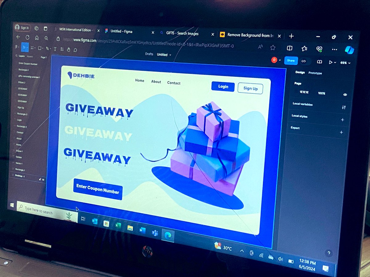 Designer_Dehbie's tweet photo. It’s Daily UI O’clock.
It’s day 97 already. 3 more throw and we are done!!
What’s business without giveaways?😂 Hence there is a Product, incentives must come in handy.
A snippet of our product GIVEAWAY design.
#DailyUl #ui #uiux #buildinpublic #LearnInPublic #uidesign https://t.co/VZGTa0SREN