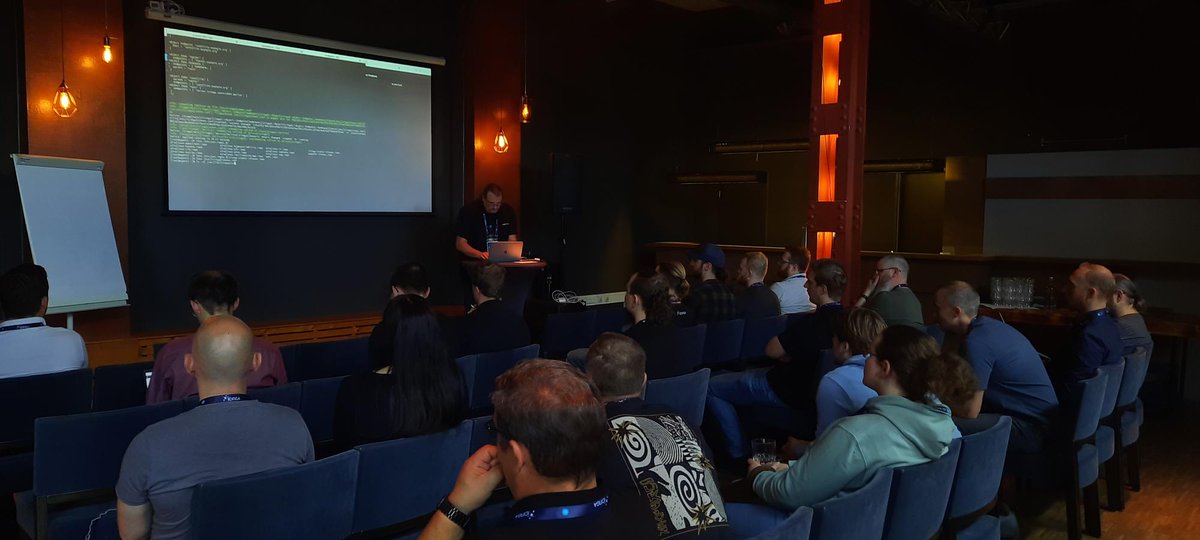 icinga's tweet photo. Many groups have emerged during the Community Spaces - while others enjoy their workshops. This is a unique opportunity for Icinga users to connect, learn and share! #IcingaSummit https://t.co/ol9K7r1SsI