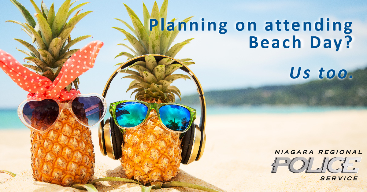 NiagRegPolice's tweet photo. #BeachDay is coming. We get that the beach is more fun than a textbook, but we still think you should be in school.
If you still decide to go for some sandy fun, remember to keep the drinks legal & the vibes positive. We'll be there to ensure everyone's safety.
#ThePoPoKnow https://t.co/JzZ08D2iko
