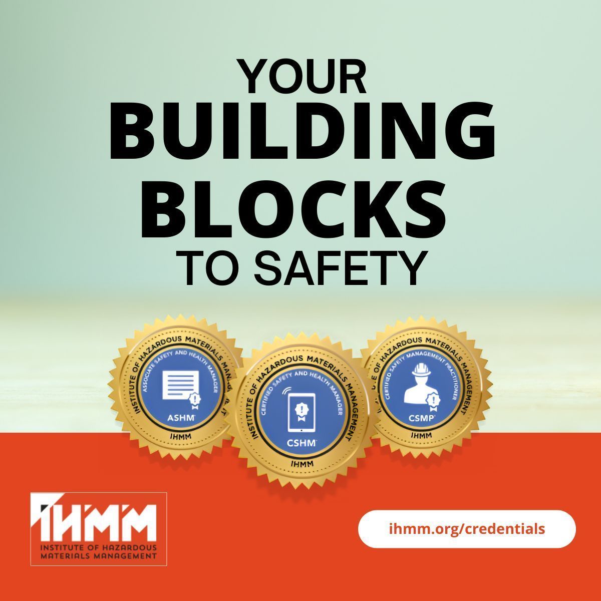 TheIHMM's tweet photo. From entry-level to senior manager, IHMM provides the building blocks to boost your EHS career. Learn more about our EHS/workplace credentials here: https://t.co/fI11iZa0bl.
#IHMM #ProfessionalCredentials #EHSCareer #GetCertified https://t.co/40CqCEr4Fo