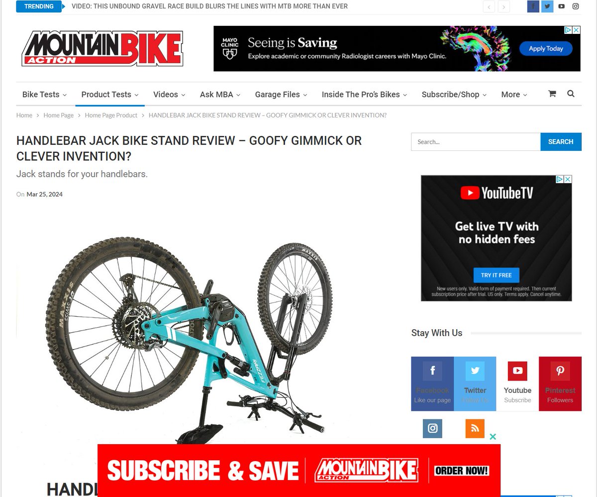 HandlebarJack's tweet photo. Hey Mountain Bike Action thanks for the kind words! https://t.co/jHlyOlLyhu https://t.co/UY4kFKIV8C