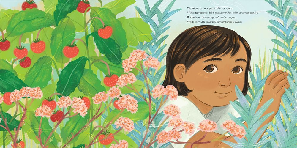 IndianAffairs's tweet photo. Buckwheat shared seeds to nourish us; wild strawberries to quench our thirst when streams ran dry; willow bark to help with headaches; and sage smoke to carry prayers to heaven. https://t.co/lflQxY0gCw #NativeKids https://t.co/pCcuxSwXDE