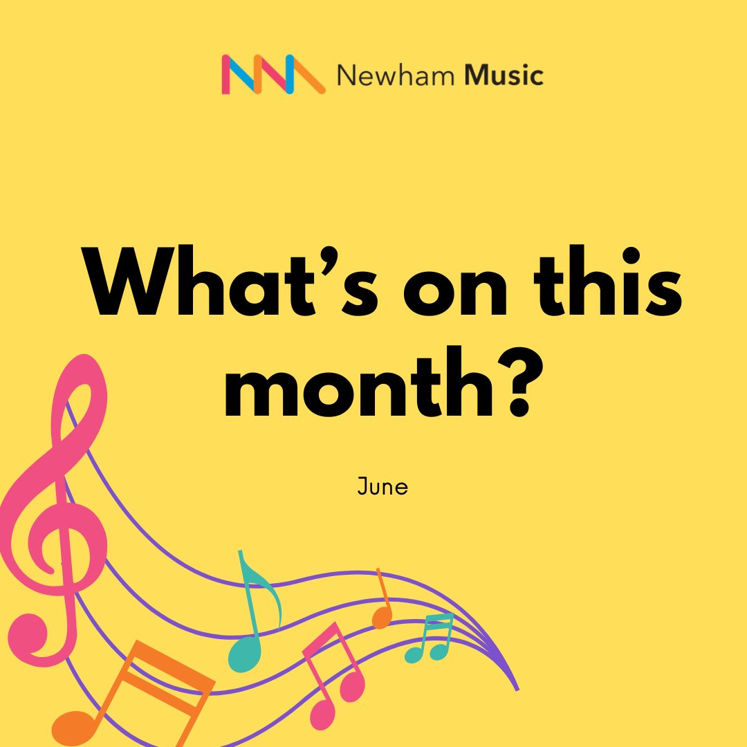 NewhamMusic's tweet photo. New month, new opportunities! Check out the full June program at Newham Music Hub. Visit our website to find the perfect workshop for you: https://t.co/2oVAgz3vxG
#NewhamMusic #JuneWorkshops #MusicEducation https://t.co/IcfCnUYb67