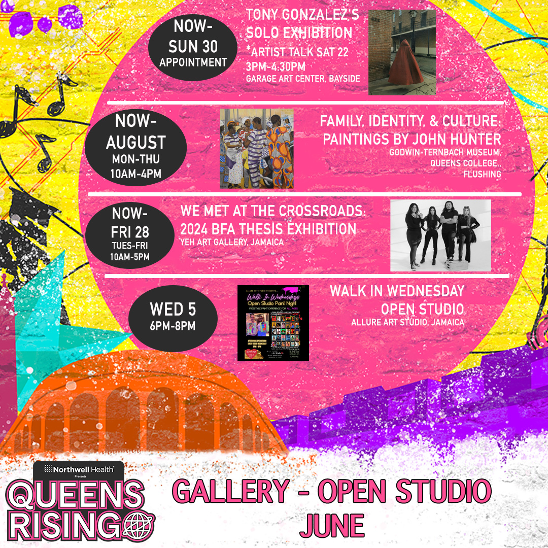 QueensRisingNYC's tweet photo. Gallery Exhibitions and Open Studio all June long! #Queens
@QueensRisingNYC
#QueensRisingNYC #LiveFromQueens #QNS #QueensArtists #ItsInQueens #QueensArt #QueensScene #ArtExhibition #ArtCommunity #GalleryHopping #ArtistsforArtists #galleryshow #galleryopening #ItsinQueens https://t.co/YObZ41zad3