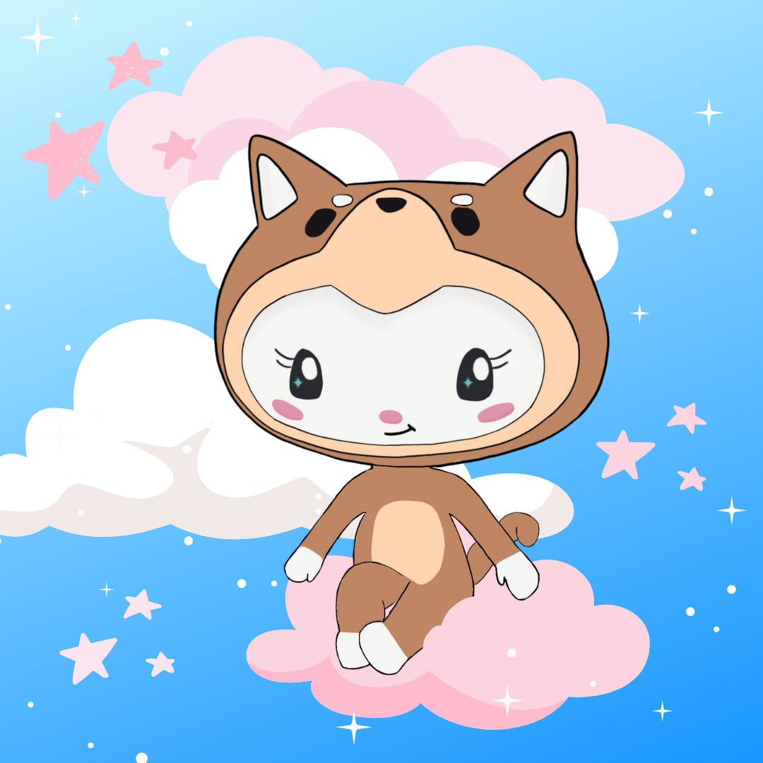 KittyInuDAO's tweet photo. aim for the stars 🌟 https://t.co/QfBLQjQuFQ