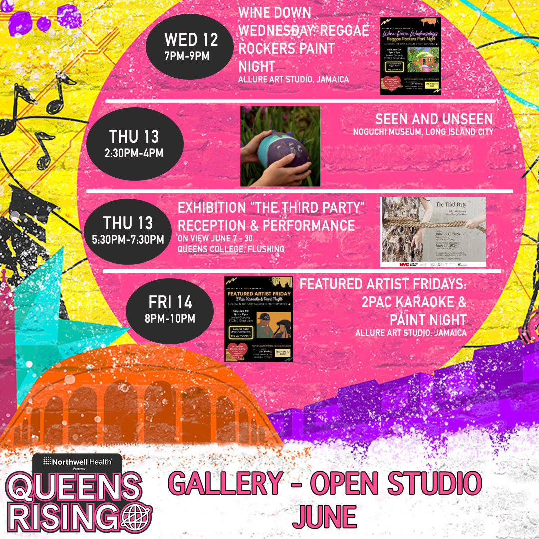 QueensRisingNYC's tweet photo. Gallery Exhibitions and Open Studio all June long! #Queens
@QueensRisingNYC
#QueensRisingNYC #LiveFromQueens #QNS #QueensArtists #ItsInQueens #QueensArt #QueensScene #ArtExhibition #ArtCommunity #GalleryHopping #ArtistsforArtists #galleryshow #galleryopening #ItsinQueens https://t.co/YObZ41zad3