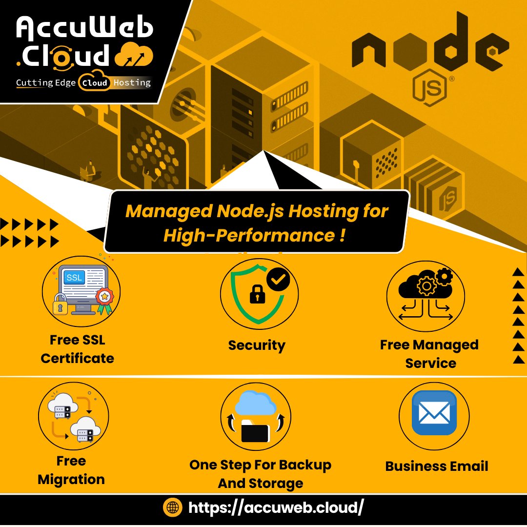 AccuWebCloud's tweet image. Power your Node.JS applications with seamless scalability and unmatched reliability. Choose Node.JS Cloud Hosting today! ☁️🚀
Discover more at accuweb.cloud/application/no…
.
.
#NodeJS #CloudHosting #NodeJSHosting #CloudComputing #ManagedHosting #AppDevelopment #NodeJSSolutions
