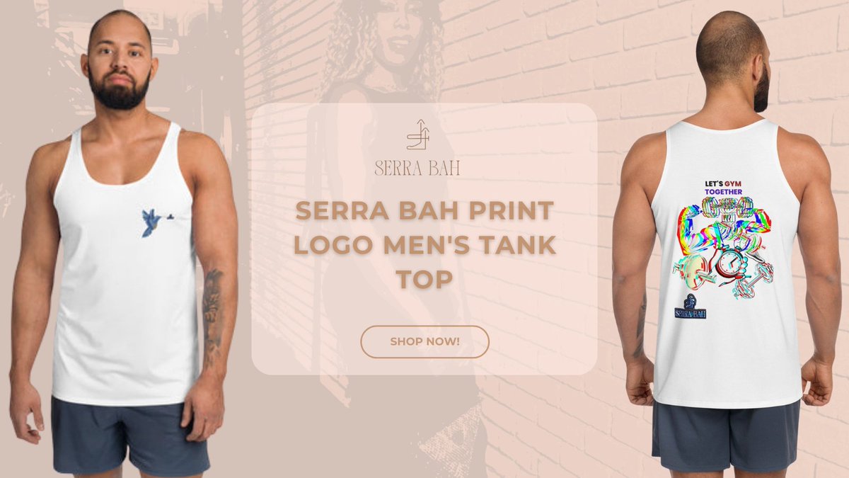 serrabahshop's tweet photo. Get ready for that arm day pump with the Serra Bah Print Logo Men's Tank Top! Soft, stretchy, and stylish โ itโs all you need for the gym or casual days.
https://t.co/aCOrWIzlRp
#MensTankTop #GymWear #ActiveStyle #FashionInspo #MensTankTop #ActiveWear #GymFashion #SerraBah https://t.co/F96uunmEyz