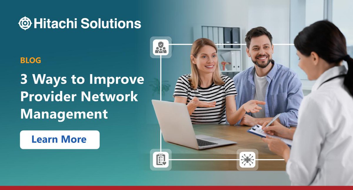 HJStory87's tweet photo. Find out how #HitachiSolutions is enabling #healthplans to better manage, onboard, and support network providers and maximize efficiencies with our Task Manager IP in our latest blog post from Nicholas Hogan. https://t.co/bQVwwxrtOK https://t.co/rKHdchZisv
